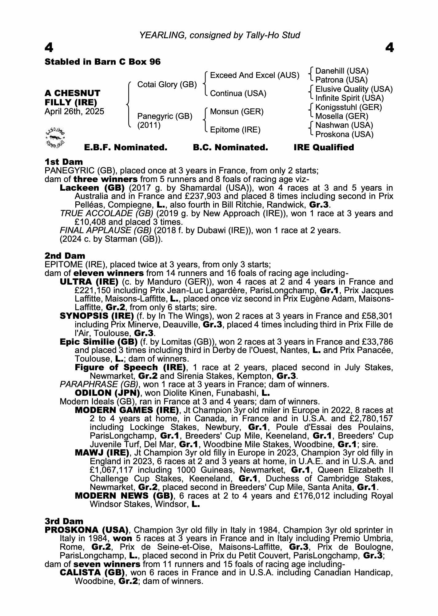 Katalogside for lot 4